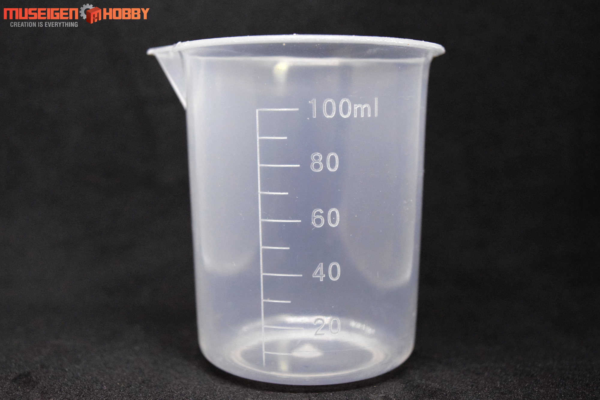 Clear Plastic Measuring Cup 100ml 2pcs For Paint Mixing