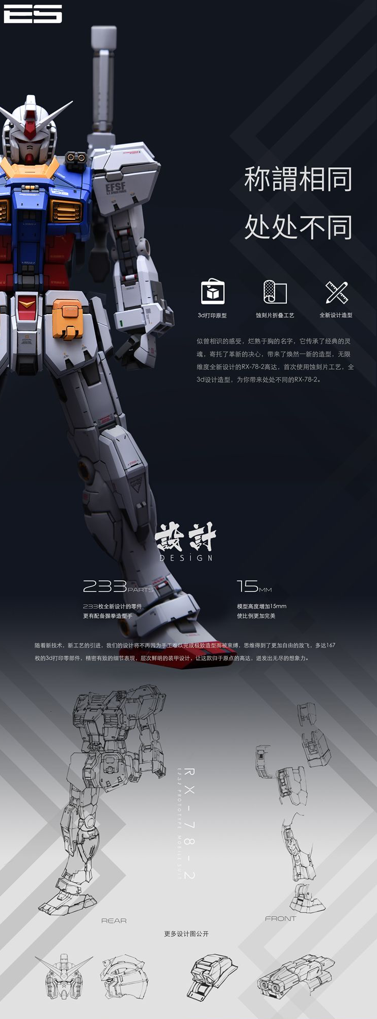 Infinite_Dimension 1/100 RX-78 Gundam ver.The Origin Conversion Kit