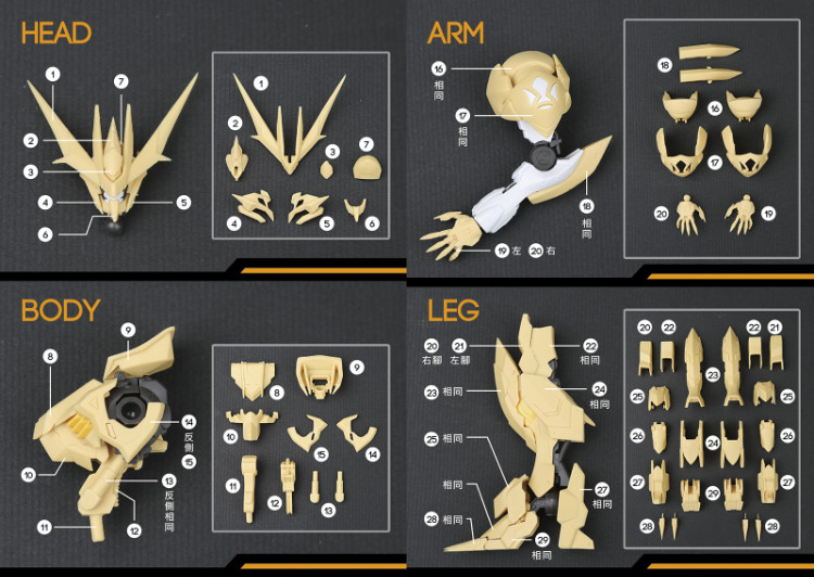Madworks HG Gundam Barbatos Lupus Conversion Kit