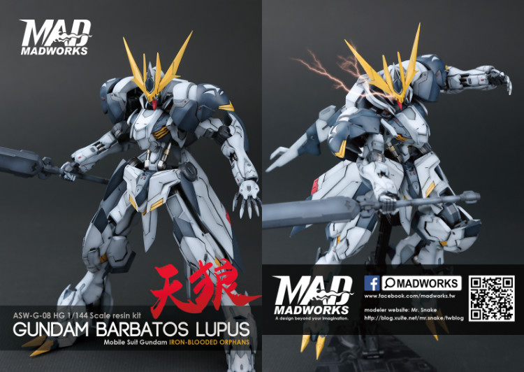 Madworks 1/144 Gundam Barbatos Lupus Conversion Kit