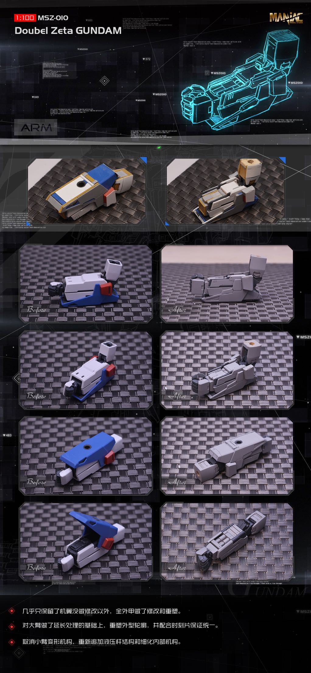 Maniac Studio 1:100 Double Zeta Gundam Conversion Kit