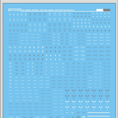 DL Model Water-Sliced Decals C011 (White:Grey)