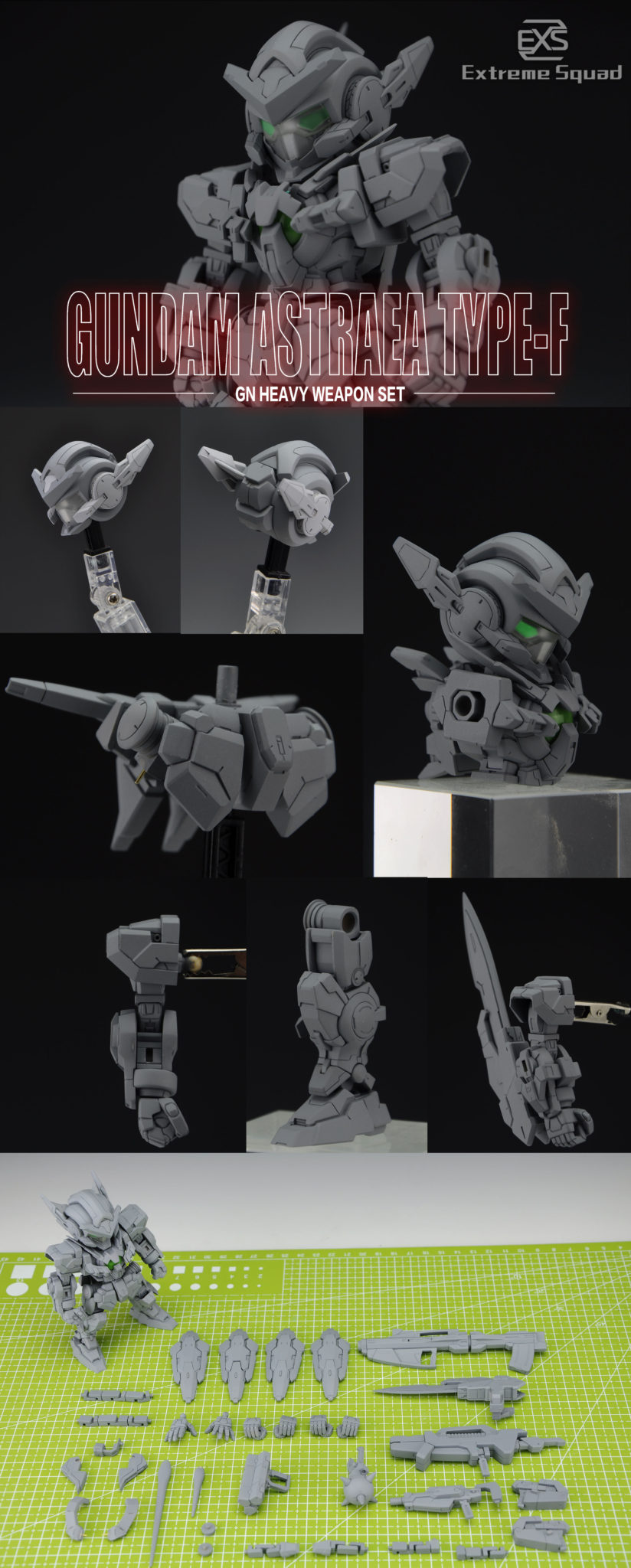 Extreme Squad SD Gundam Astraea Type-F Full Resin Kit