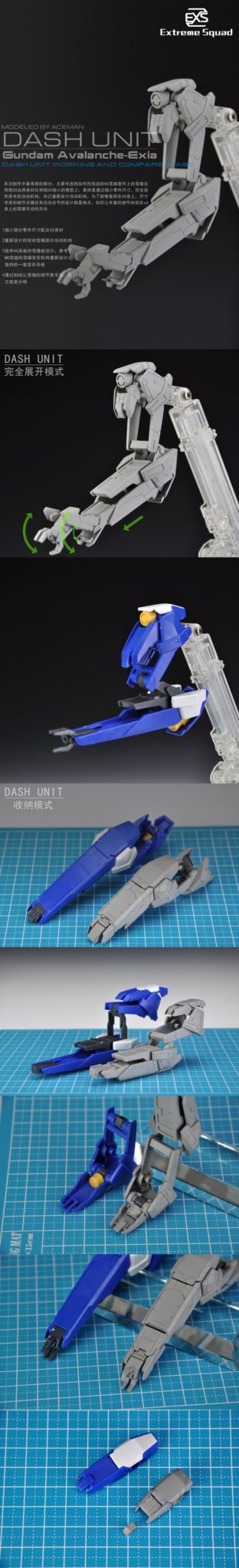 Extreme Squad SD Gundam Avalanche Exia Full Resin Kit