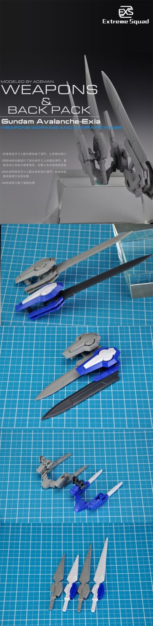 Extreme Squad SD Gundam Avalanche Exia Full Resin Kit