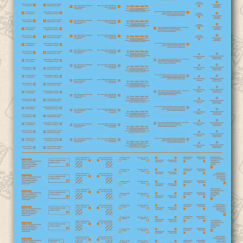 Steel Spirit AW-060 Steel Spirit Warning Water Sliced Decal (Grey)