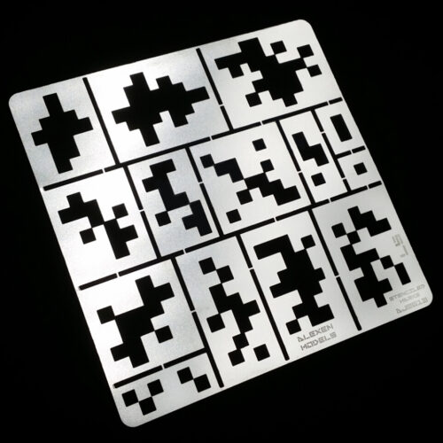 Alexen Model AJ0013  Digital Pixelated Camouflage Airbrush Template 1