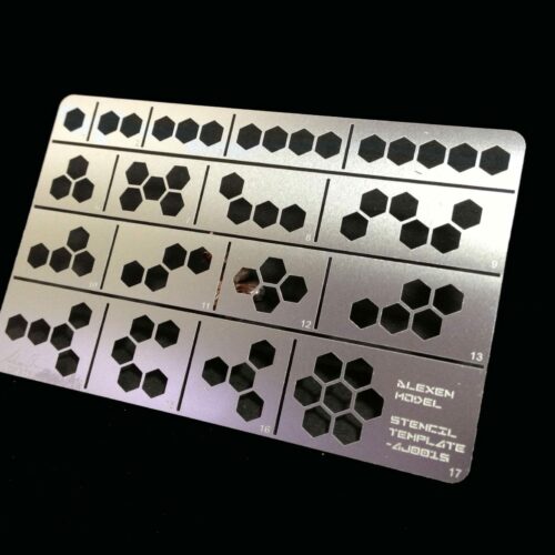 Alexen Model AJ0015 Hexagon Camouflage Airbrush Template