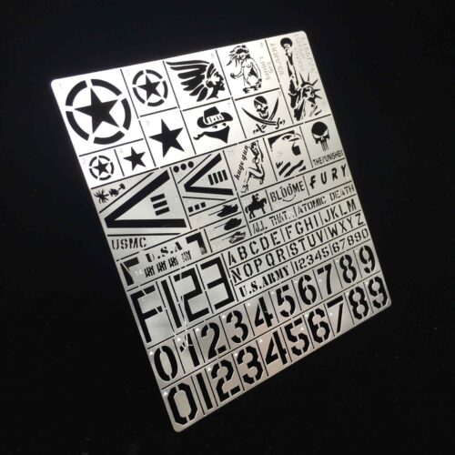 Alexen Model AJ0018 WW2 US Army Military Airbrush Template
