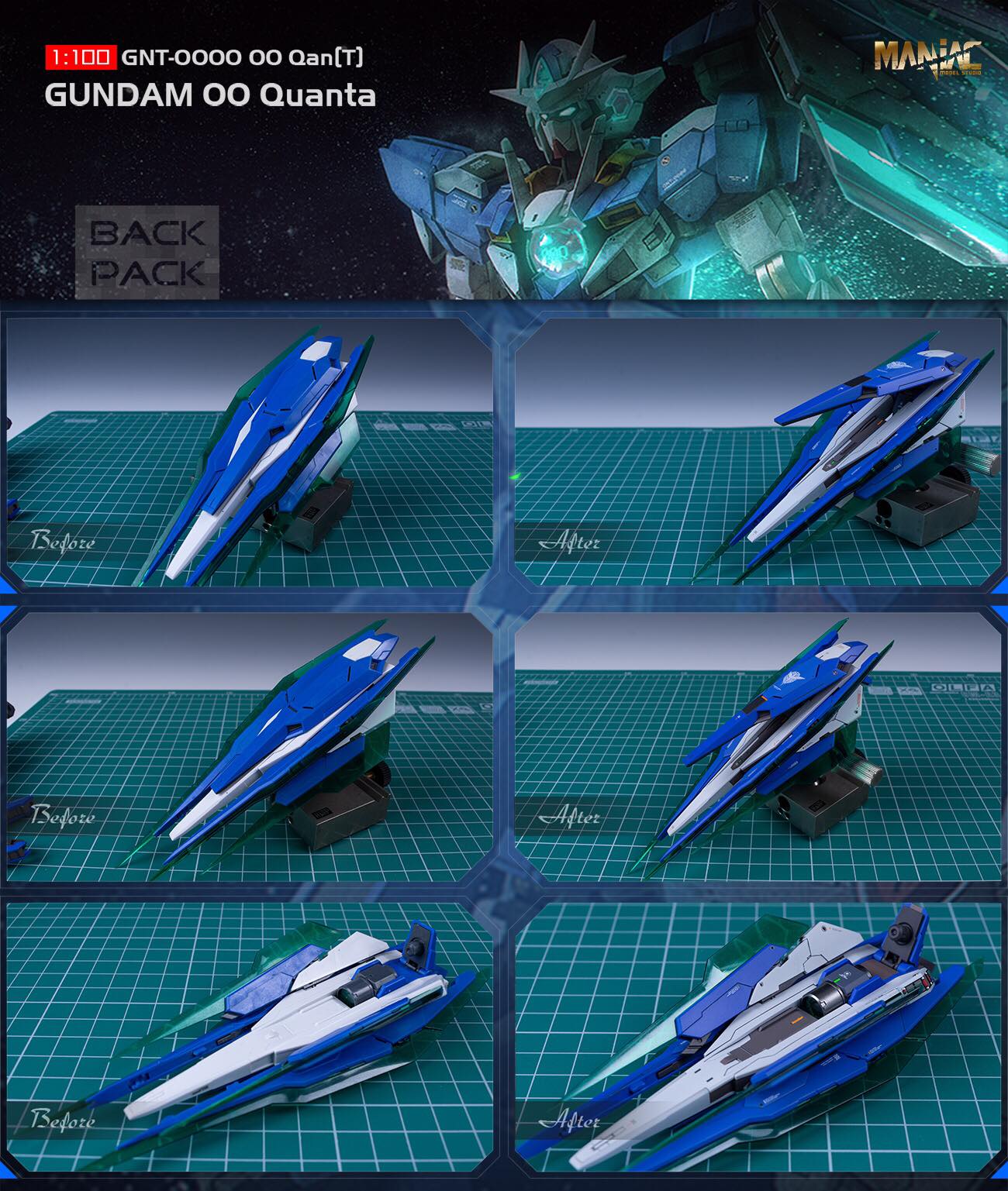 Maniac Studio 1/100 Gundam 00 Qan [T] Conversion Kit