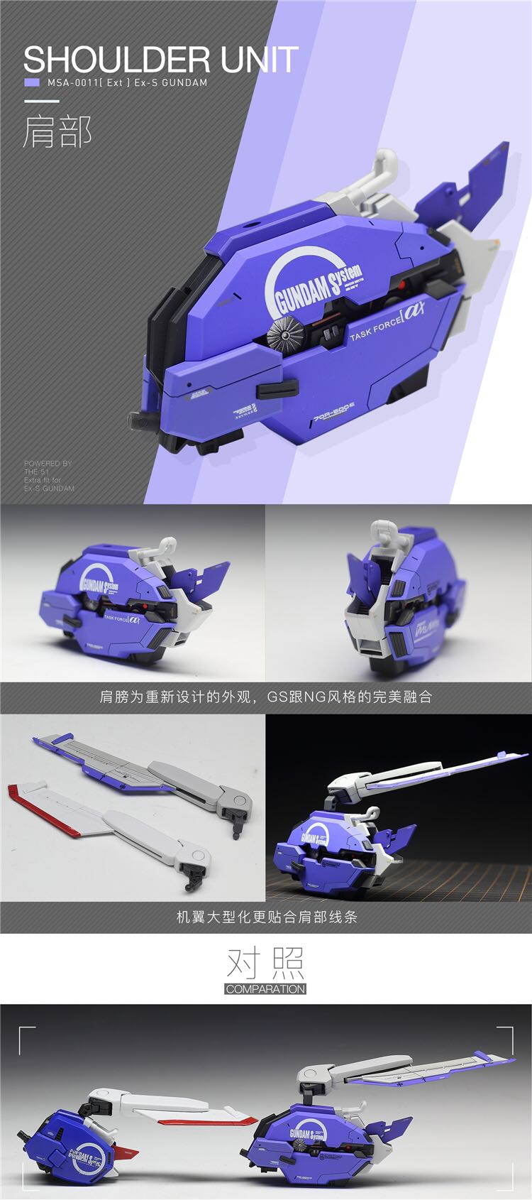 The51 1:100 MSA-0011[Ext] EX-S Gundam Conversion Kit