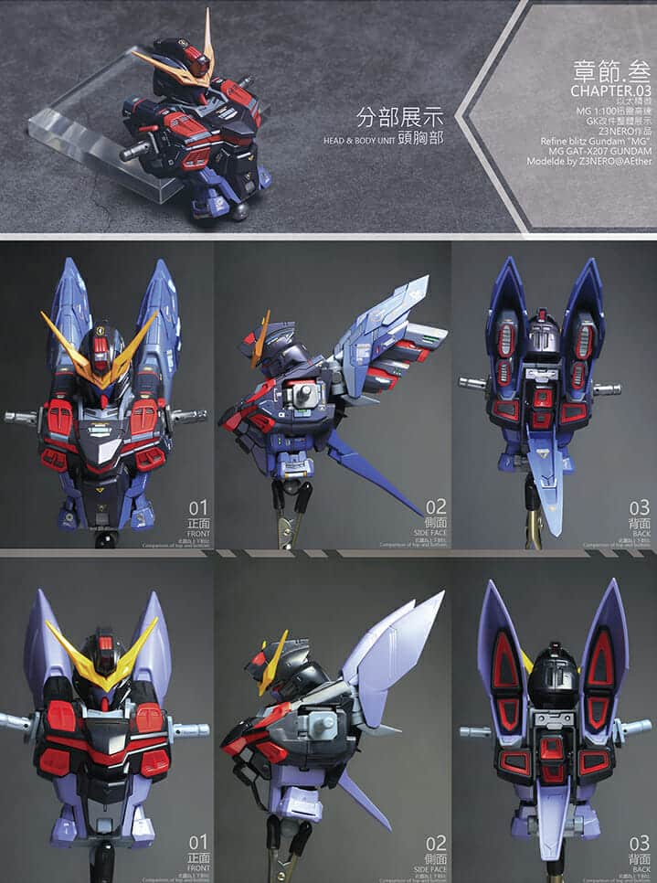AEther 1100 Blitz Gundam Conversion Kit 22