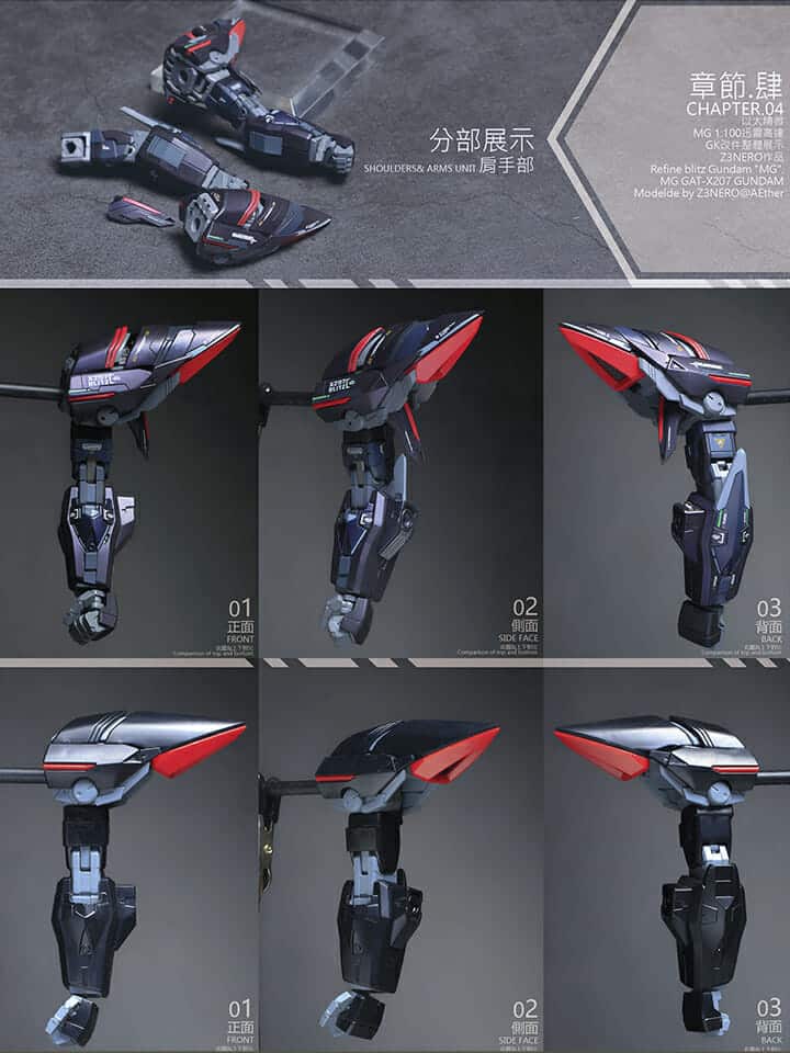 AEther 1100 Blitz Gundam Conversion Kit 23