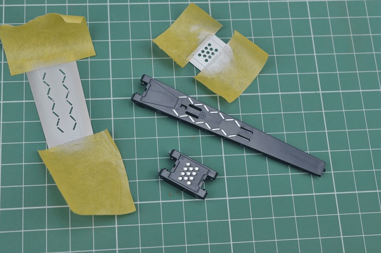 AW9 1-100 RX93 Gundam Fin Funnel Airbrush Stencil Set