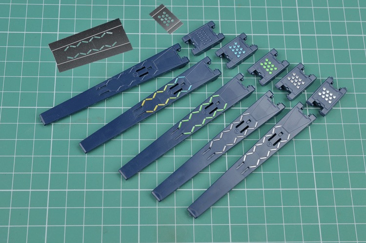 AW9 1-100 RX93 Gundam Fin Funnel Airbrush Stencil Set