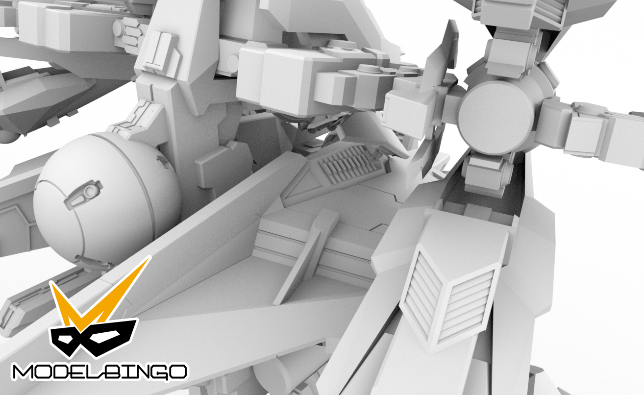 Model Bingo 1:400 RX-124 Gundam TR-6 [ Inle ] Full Resin Kit