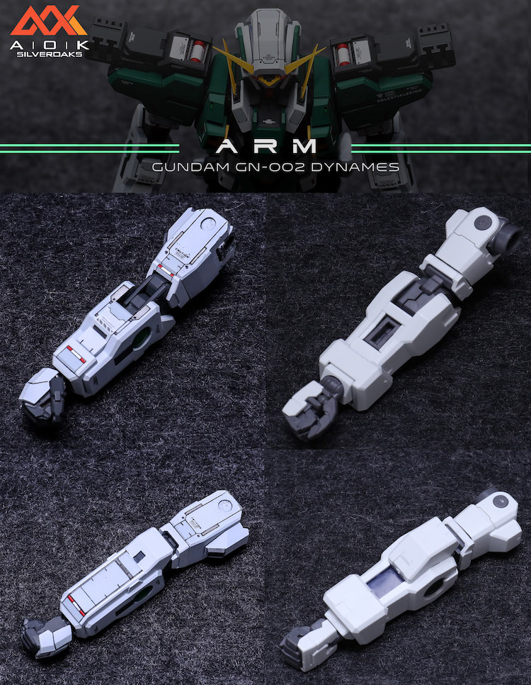 Silveroaks 1100 GN 002 Gundam Dynames Conversion Kit 44 1