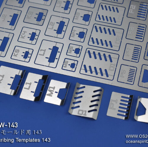 Steel Spirit AW-143 Panel Line Scribing Stencil_Detail Template Set