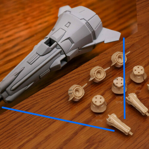 Silveroaks 1:100 Providence Gundam DRAGOON Full Resin Part (Refined)