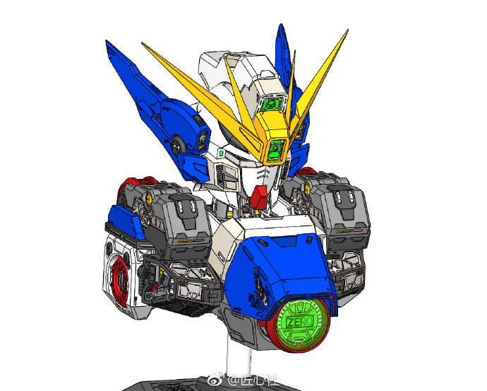Artisan Club 135 Wing Gundam Zero Custom Head Bust Full Resin Kit 03