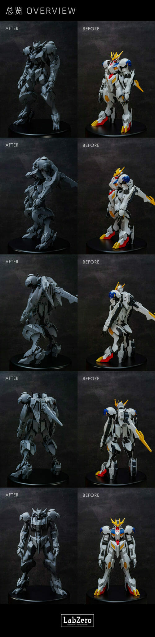 LabZero 1:100 Gundam Barbatos Lupus Rex Conversion Kit