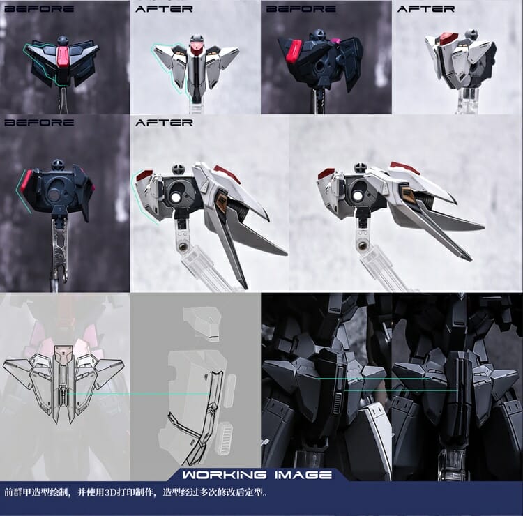 YJL 1100 Gundam Amazing Exia Conversion Kit 47