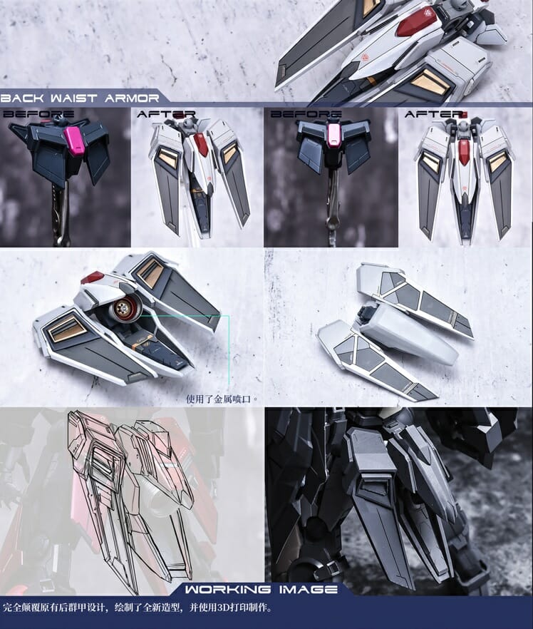 YJL 1100 Gundam Amazing Exia Conversion Kit 48