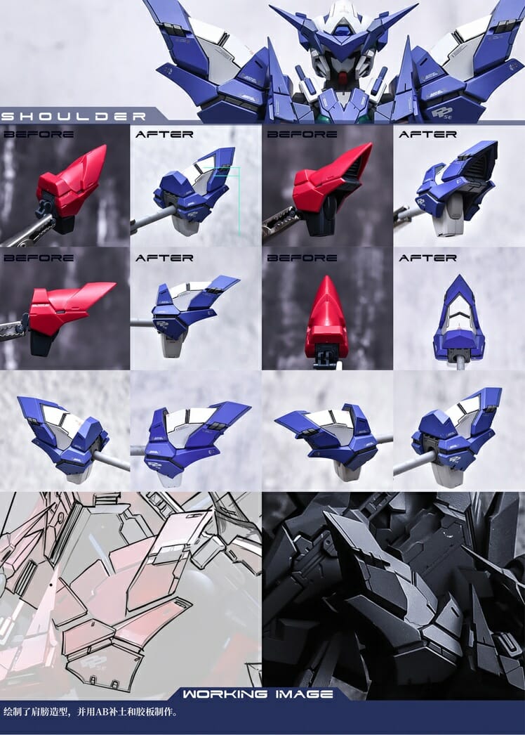 YJL 1100 Gundam Amazing Exia Conversion Kit 52