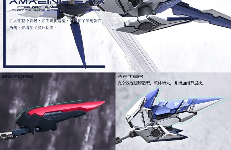 YJL 1100 Gundam Amazing Exia Conversion Kit 58