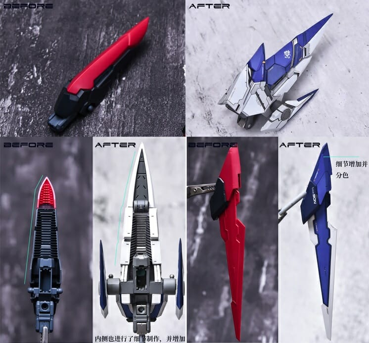 YJL 1100 Gundam Amazing Exia Conversion Kit 60