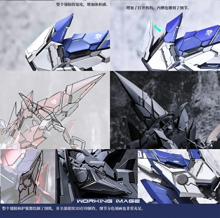 YJL 1100 Gundam Amazing Exia Conversion Kit 61