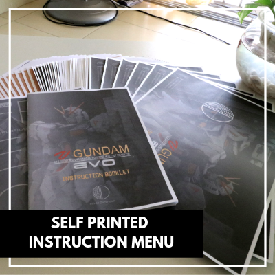 Self Printed Instruction Menu