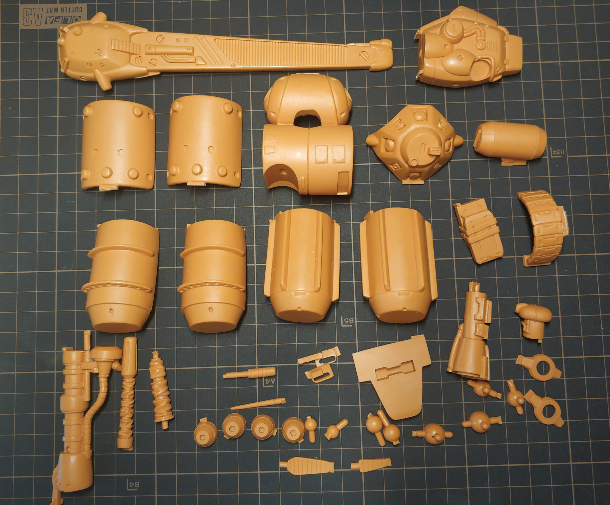 Industriac Gear 1/100 Heavy Armament Backpack System Full Resin Kit