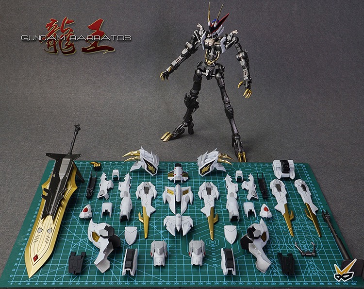 1/100 Metal Myth Barbatos Dragon King Gundam Action Figure Robot Toy Model Kit. 