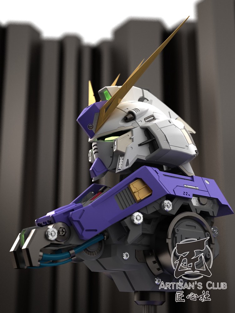 Artisan Club 135 Hi v Gundam Head Bust Full Resin Kit 04