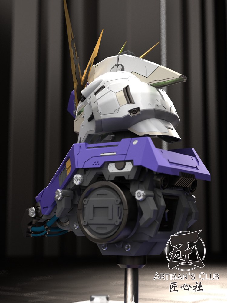 Artisan Club 135 Hi v Gundam Head Bust Full Resin Kit 06