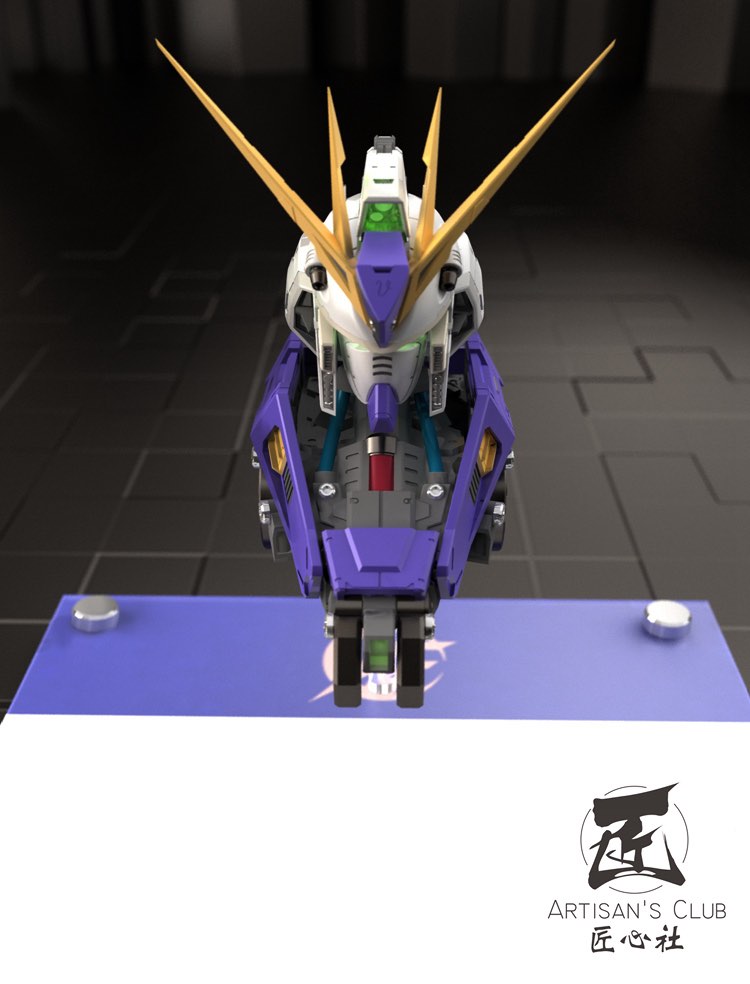 Artisan Club 135 Hi v Gundam Head Bust Full Resin Kit 07
