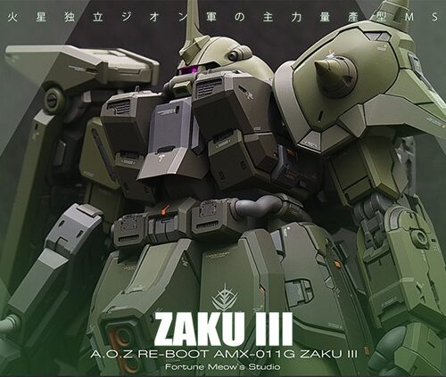 Fortune Meow's 1:100 AMX-011G Zaku III (A.O.Z Re Boot) Full Resin Kit