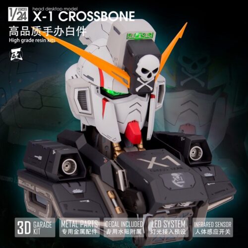 Artisan Club 1:24 CrossBone Gundam X1 Head Bust Full Resin Kit