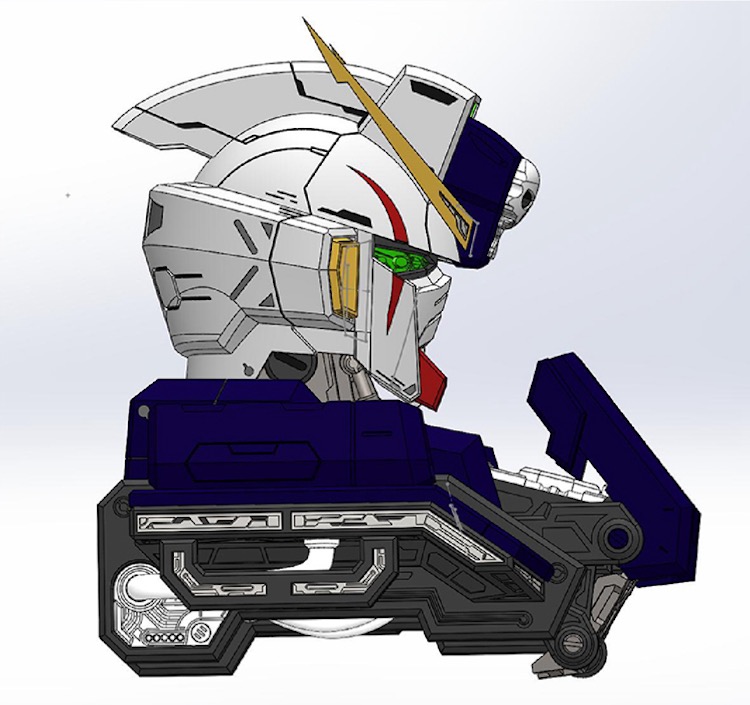Artisan Club 1:24 CrossBone Gundam X1 Head Bust Full Resin Kit