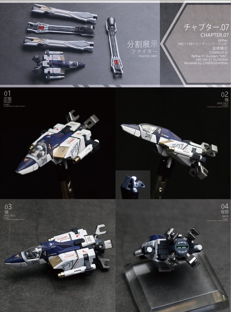 AEther 1:100 Crossbone Gundam X-1 Full Cloth 2.0 Conversion Kit
