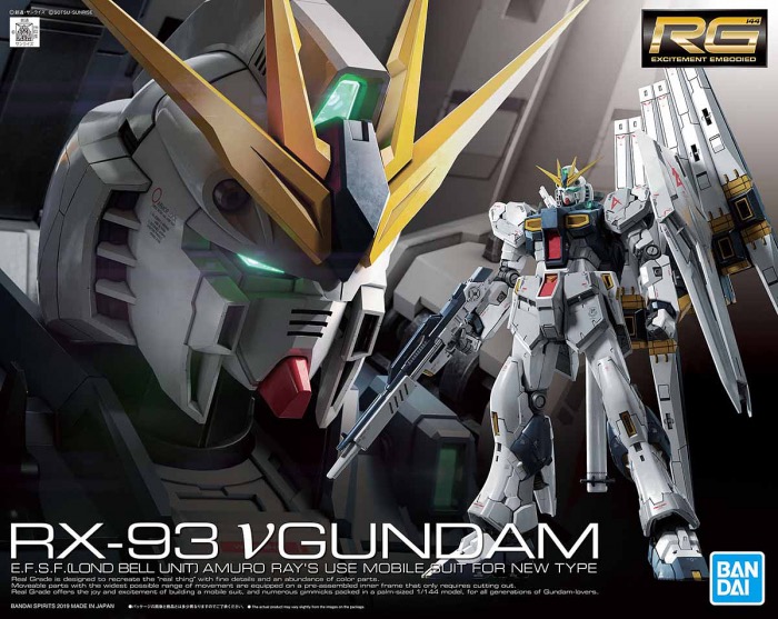 Bandai RG1:144 RX93 v Gundam Plastic Kit