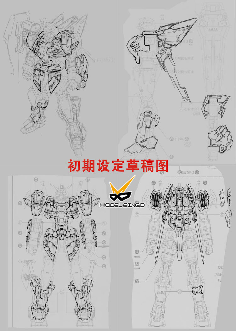 Model Bingo 1:100 Blue Duel Gundam ver.HWS Conversion Kit
