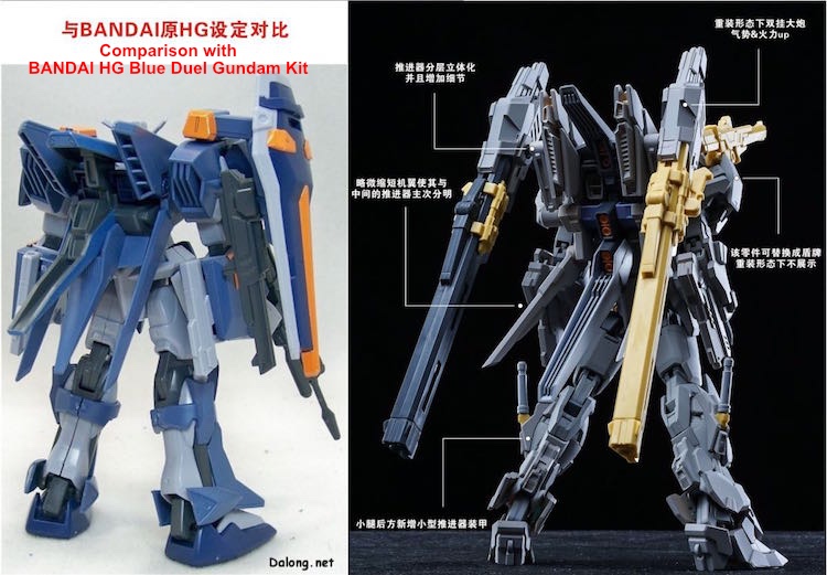 Details about   Model Bingo Gundam Duel Blu Gundam 1/100 GAT-X1022 GK Resin Conversion Kit MBG 