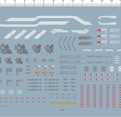 Easy Decals 1:100 Blitz Gundam Water-Sliced Decals