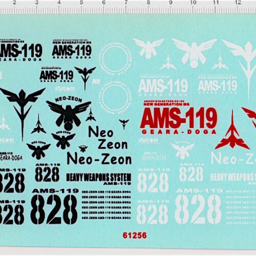 Easy Decals 1:100 Geara Doga Heavy Weapon System Water-Sliced Decals