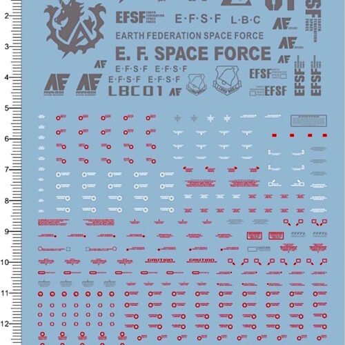 Easy Decals 1:100 Hi-v Gundam Water-Sliced Decals