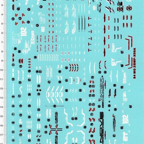 Easy Decals 1:100 Justice Gundam Water-Sliced Decals