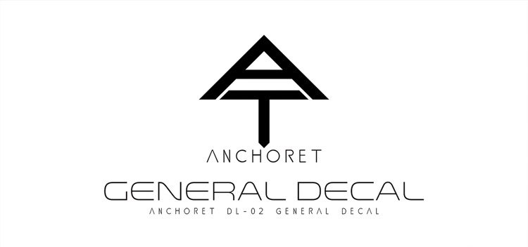 AnchoreT Studio DL-02 General Water-Sliced Decals (White : Orange)