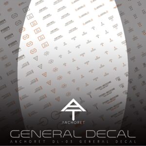 AnchoreT Studio DL-03 General Water-Sliced Decals (Grey : Orange)